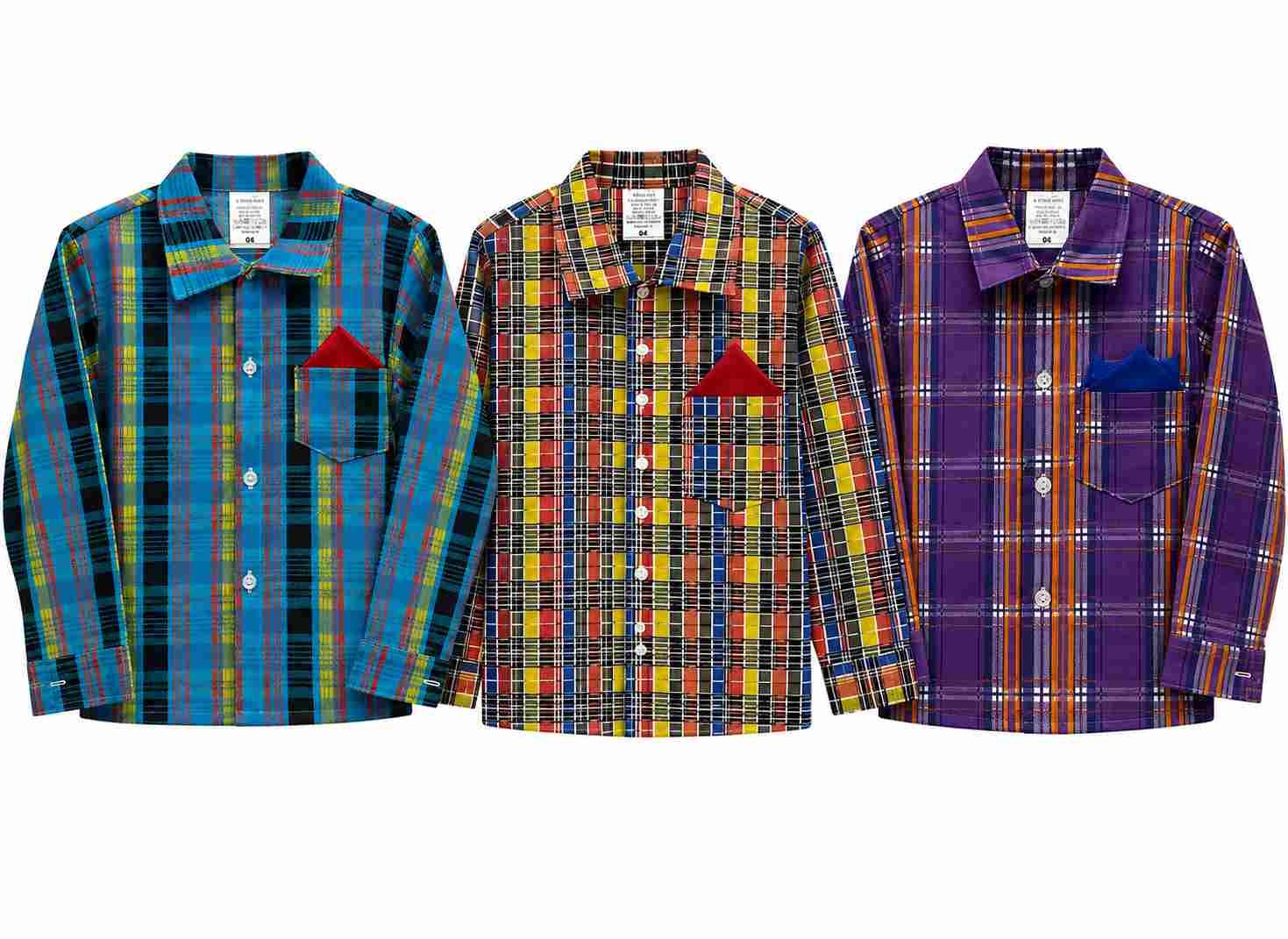 CAMISA JUNINA XADREZ  JUVENIL REF 421